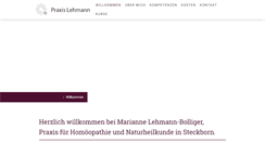 Desktop Screenshot of praxislehmann.ch