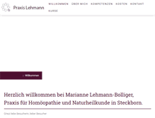 Tablet Screenshot of praxislehmann.ch